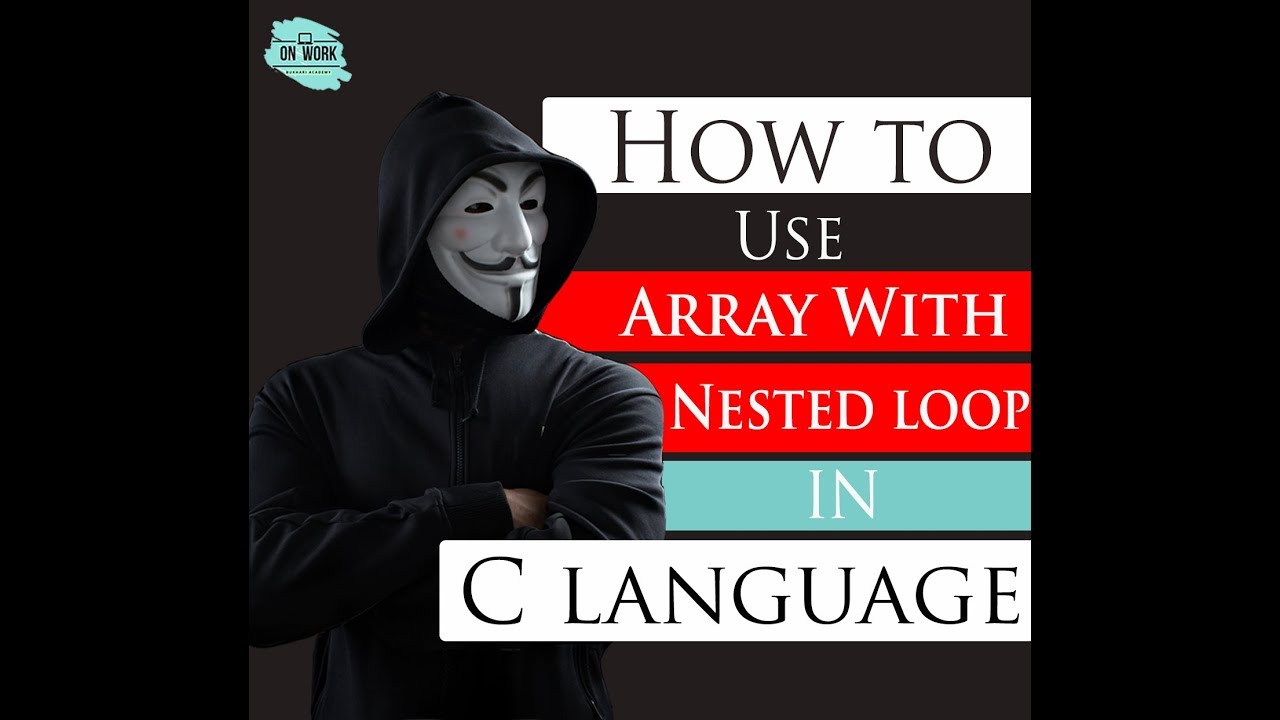 How to use Two Dimension Array with nested loop to make matrix in C ...