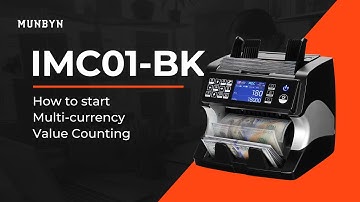 MUNBYN IMC01 How to start Multi-currency Value Counting