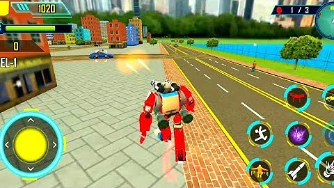 Drone Robot Car Gaming - Robot Transforming Games - Android Gameplay #1