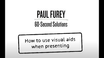 How to use visual aids when presenting