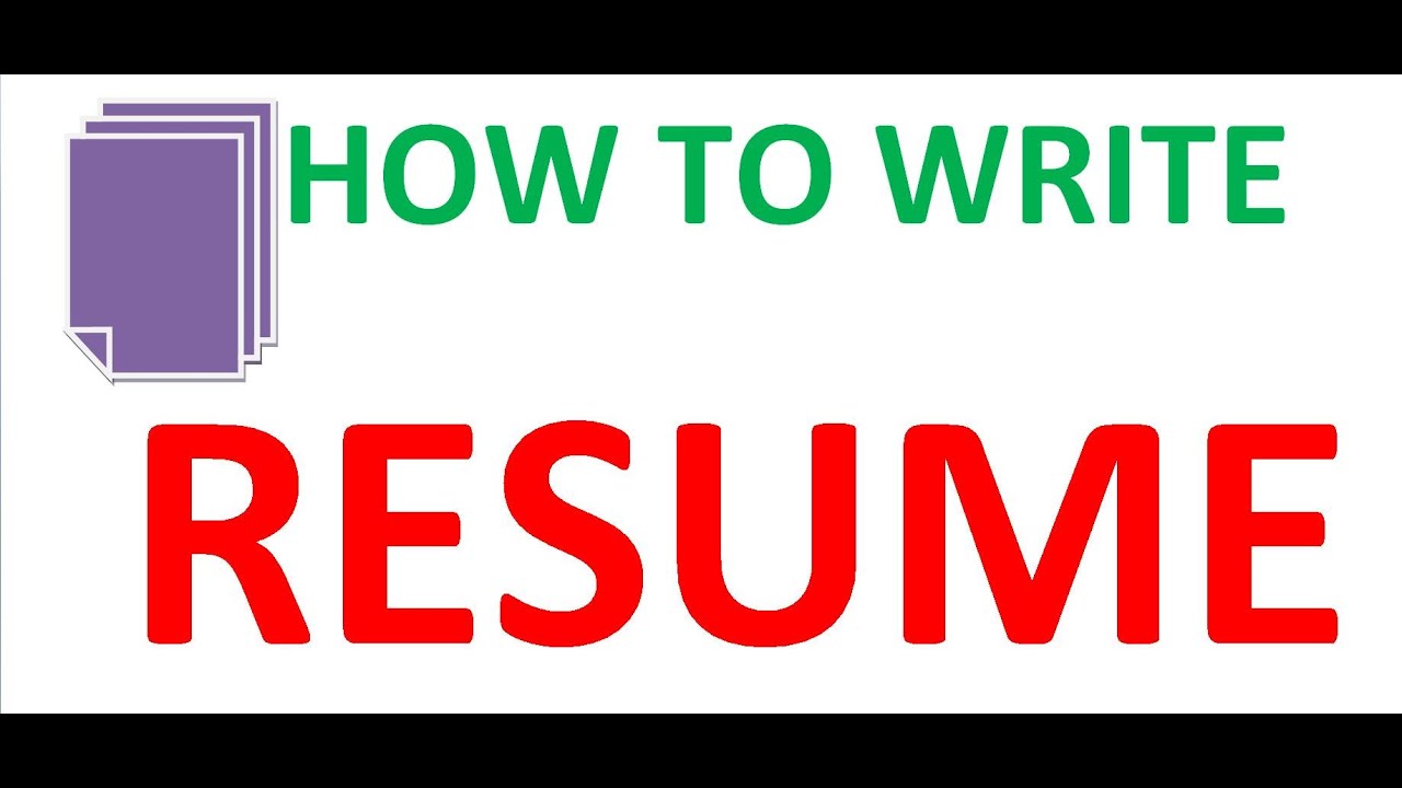 how to write a strong resume