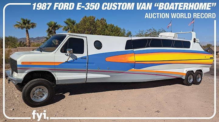 AUCTION WORLD RECORD - 1987 Ford E-350 Boaterhome - BARRETT-JACKSON 2022 LAS VEGAS