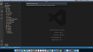 Basic Usage for Creating a new module by using Trongate VSCode Extension