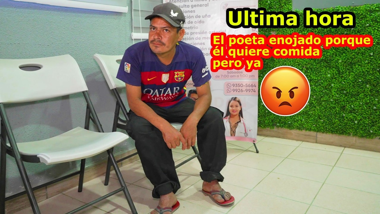 Última hora el poeta enojado en la clínica y Beny no hace caso en tomar agua - Ediciones Mendoza