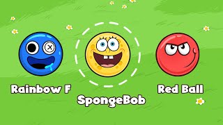 Red Ball 4 | SpongeBob Ball Vs Rainbow Friends Boss In Stage 2