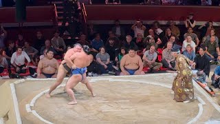 WAKATAKAKAGE vs KIRISHIMA - Day 5 Grand Sumo Tournament, Royal Albert Hall in London, 19th Oct 2025