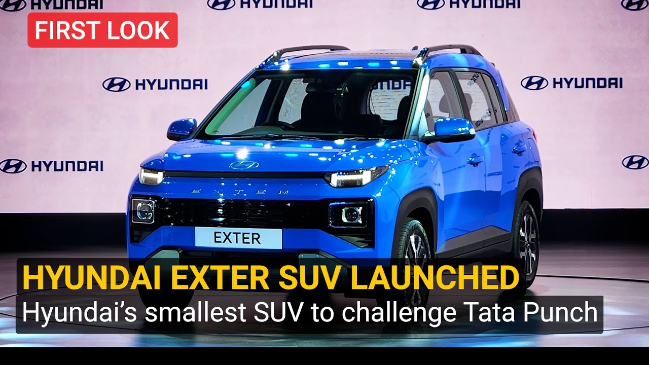 Hyundai Exter SUV launched in India: First Look - YouTube