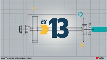 Example 13 – Shigley’s Machine Design | Step-by-Step Solution in Urdu/Hindi