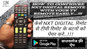Pairing Of "NXT DIGITAL Remote" With Your "TV Remote" |GAFFARMART|