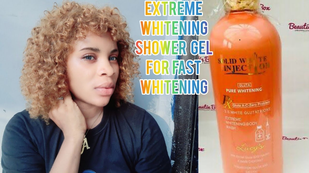 EXTREME WHITENING SHOWER GEL FOR FAST WHITENING / SOLID WHITE INJECTION  SHOWER GEL