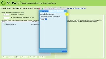 Quick Tutorials | CHANGE INTERFACE LANGUAGE - Miradi 4.5