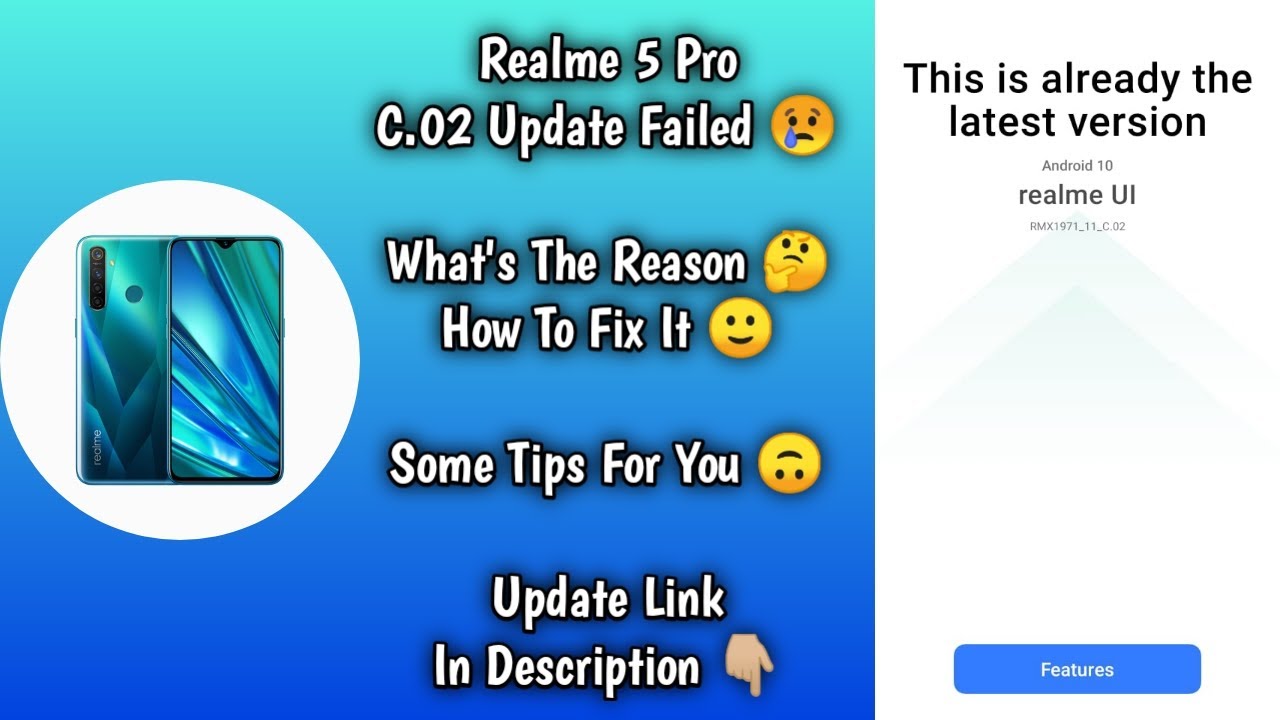 Realme 5 Pro C.02 Update Failed Solution 😢 | Realme 5 Pro C.02 Update Not Installed 😡 ~ Rocko RJ