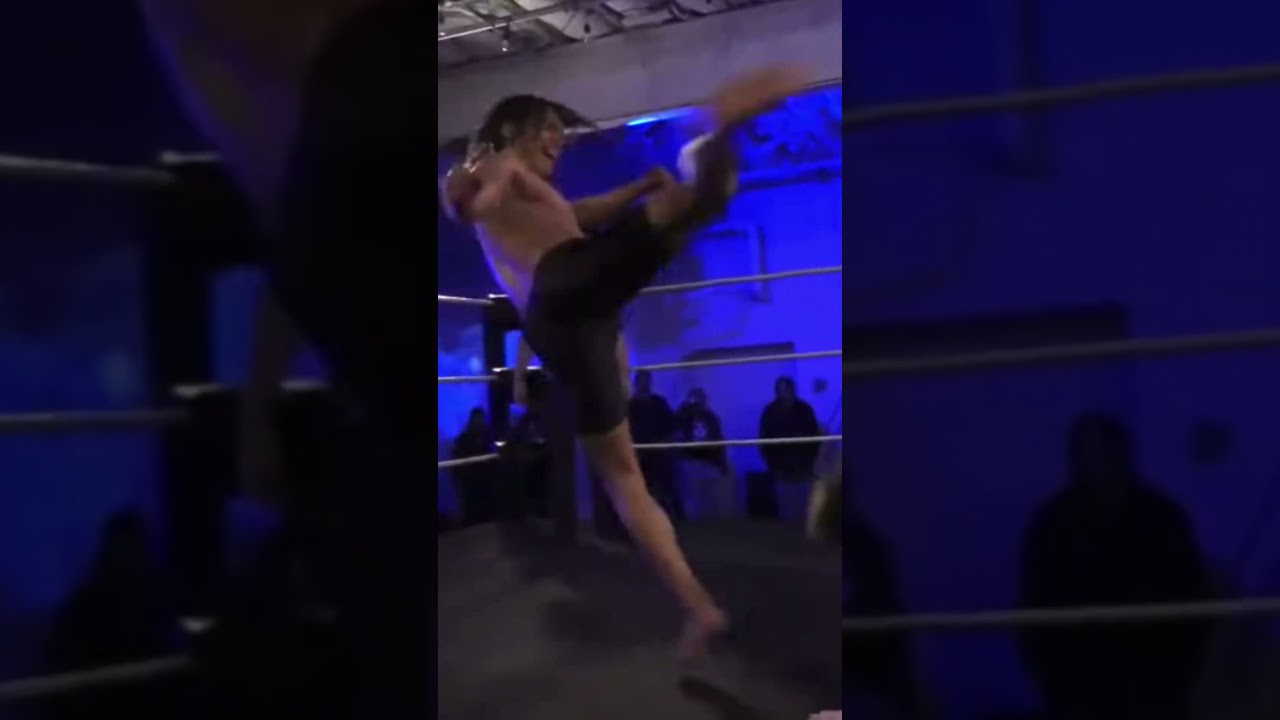 Kristian tried being one step ahead but I kept outdoing him this time! #wrestling #lariat #wwe #aew