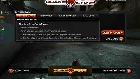 QuakeLive Demo gameplay footage