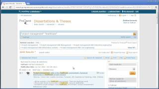 How to search ProQuest for dissertations & theses
