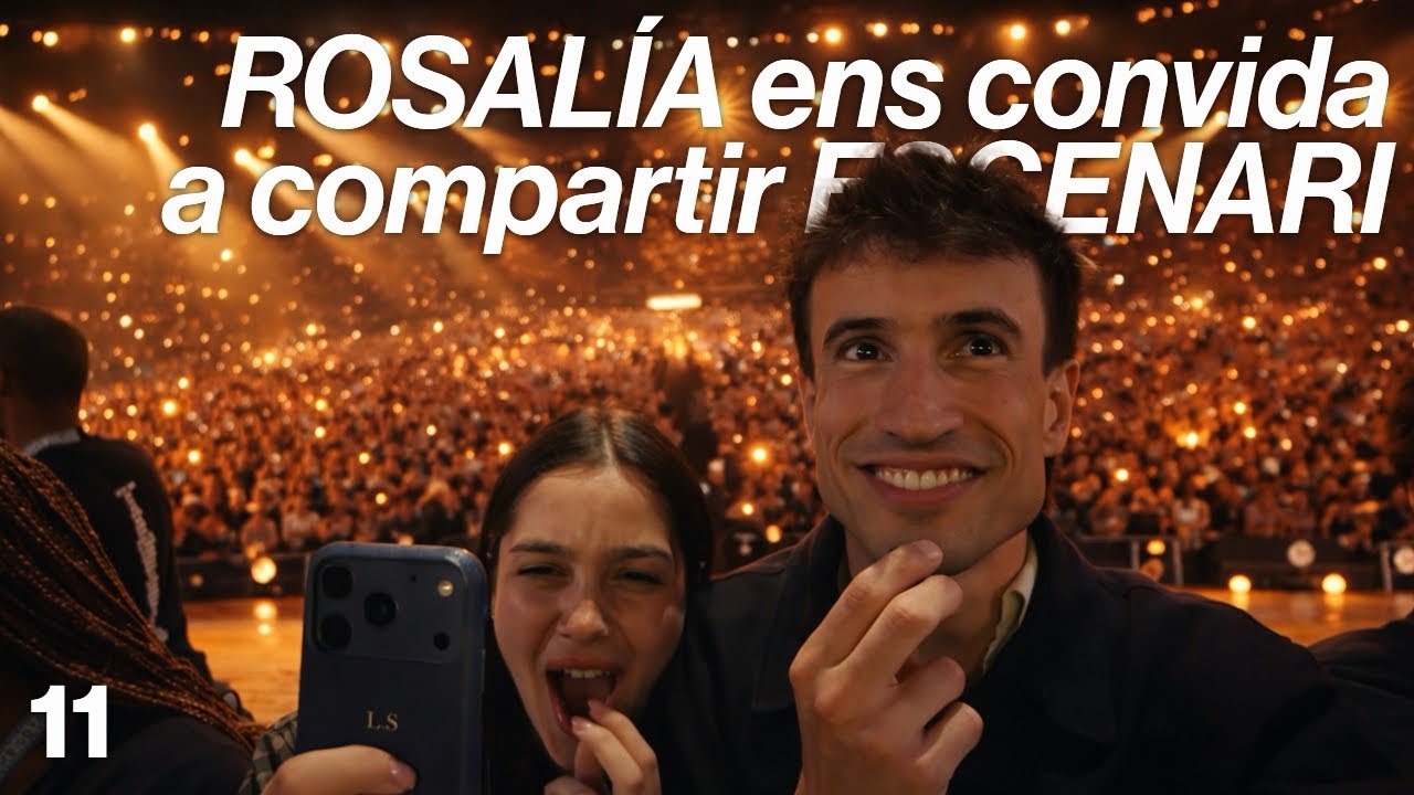 la rosi ens convida a pujar a l'escenari