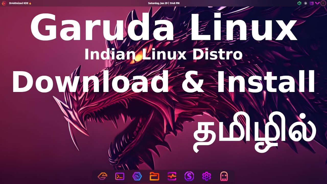 How to Install Garuda Linux KDE Edition in Tamil - YouTube