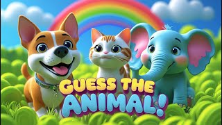 Animal Sounds Song for Kids 🎶 | Guess the Animal Game with Dog, Cat & Elephant screenshot 2
