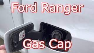 2021 Ford Ranger - How To Open Gas Cap Fuel Door
