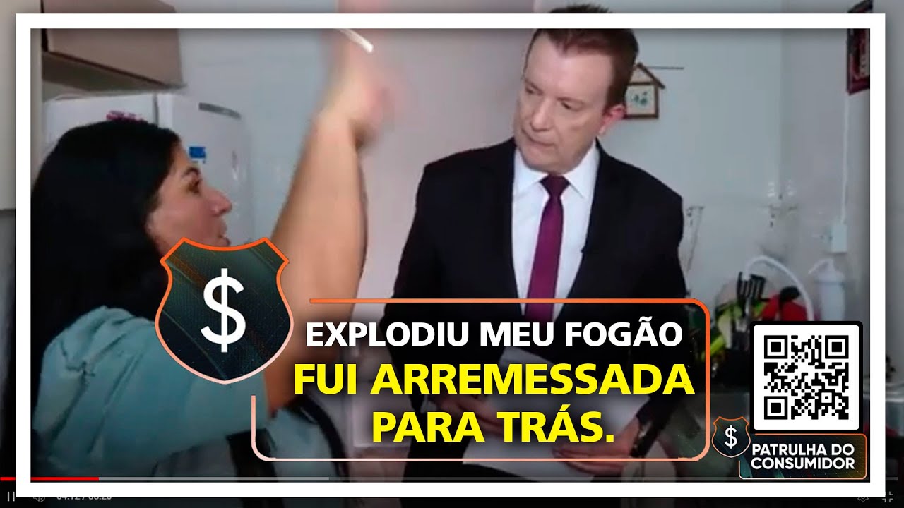 EXPLODIU MEU FOGÃO, FUI ARREMESSADA PARA TRÁS.