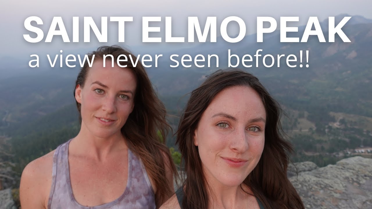 St Elmo Peak - a very smoky sunset in the Black Hills, SD