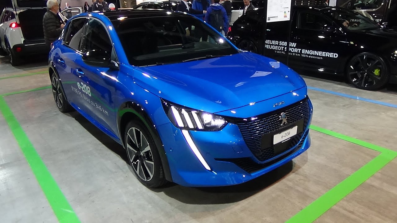 2022 Peugeot e-208 GT Pack - Exterior and interior - Auto Zürich Car Show  2021 