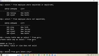 ANSI SQL part 2