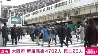 【速報】大阪の新規感染4702人　先週の月曜日から3000人以上減少(2022年2月21日)