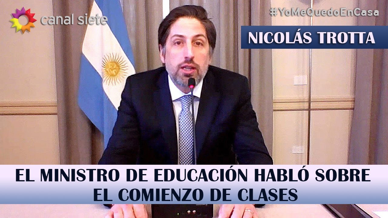 Exclusivo: Nicolás Trotta habló en Canal Siete sobre el comienzo de clases