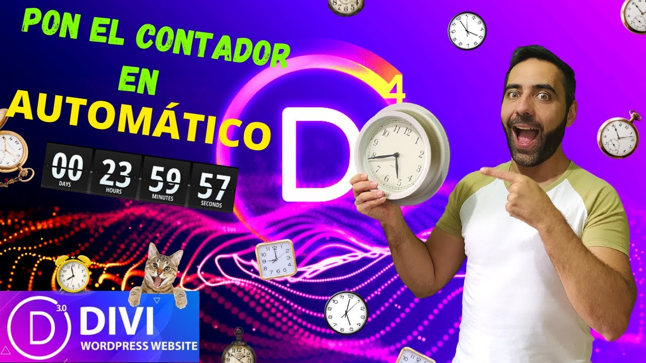  Como Poner El CONTADOR Inverso De DIVI En AUTOMATICO 2022 reloj 