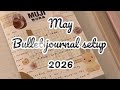 Setting up my bullet journal for 2026, May 2026 plan with me....📒⭐