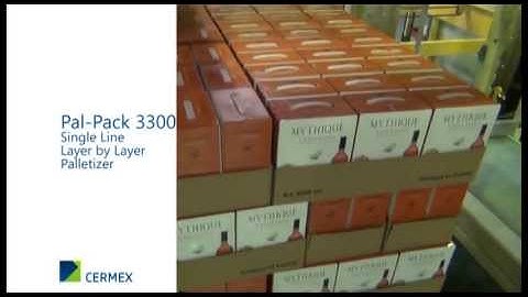 Single line layer by layer palletizer : Pal-Pack 3300