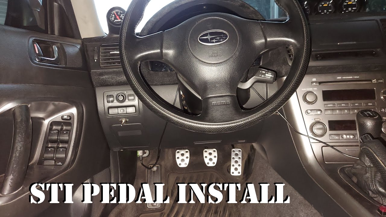Subaru STI Pedals Install on Subaru Outback XT YouTube