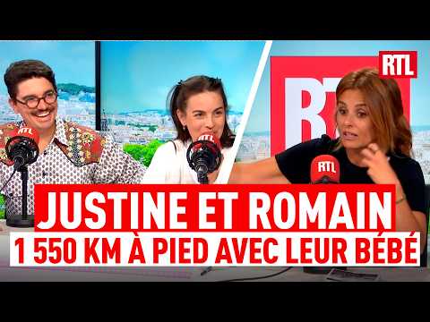 1,550 km on foot with their baby: Justine and Romain share their adventure