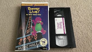 Opening And Closing To Barney Live In New York City 19942000 Vhs