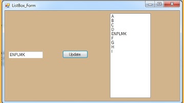 C# Tutorial - How To Update ListBox Selected Item In C# [ with source code ]