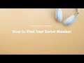 How to Find Your Serial Number | Beats Studio3 Wireless