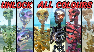 UNLOCK ALL 10 Skeleton Curse COLOURS in Sea Of Thieves