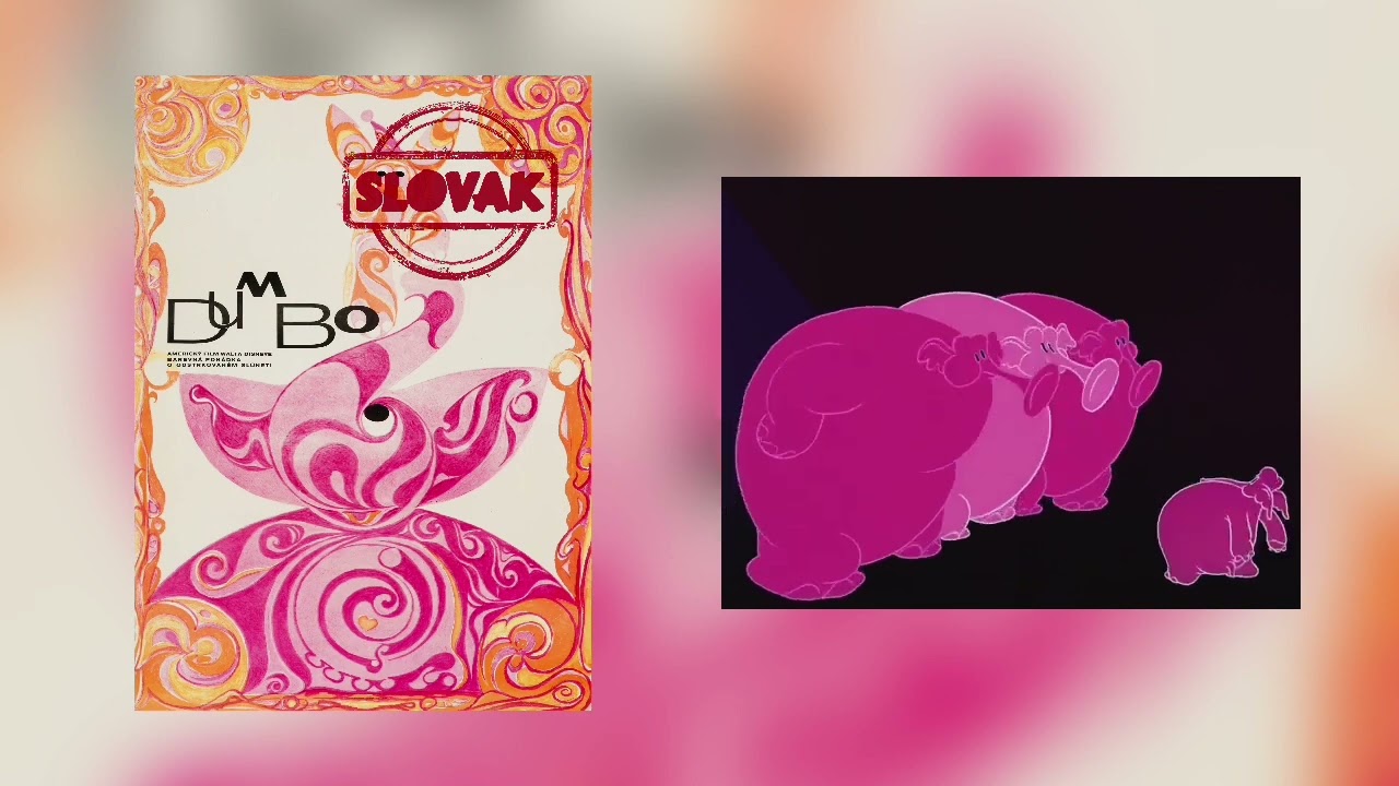 Dumbo (Slovak) Pink Elephants on Parade