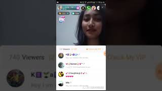 Beautiful Girl Doing Masti On Live App