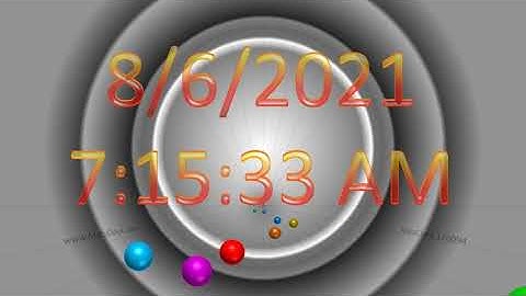 MatsClock 260094 - Free PowerPoint Digital Clock PPT Timer