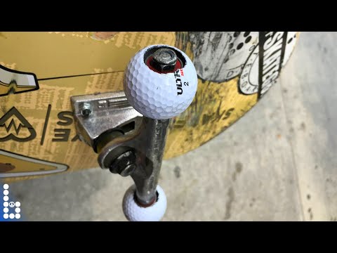 Skateboard wheels made from golf balls 😱