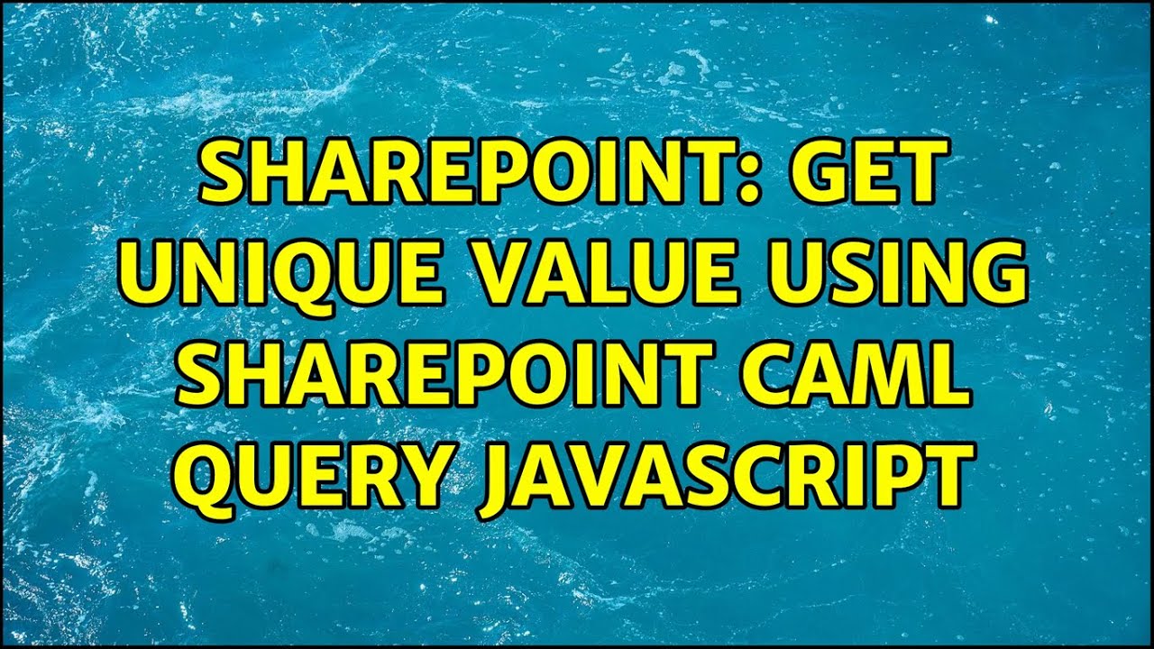 Sharepoint Javascript Caml Query Example Sharepoint Javascript Caml Query Example