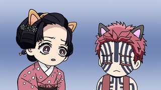 鬼滅の刃猗窩座ねこミームAkaza Cat Memesdemon Slayer