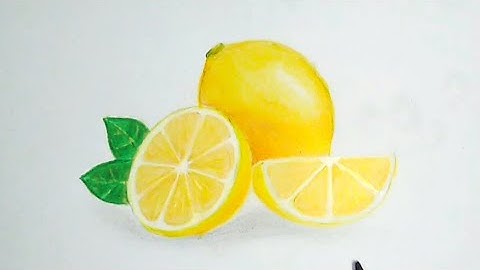 Lemon Drawing || Lemon Drawing colour ||