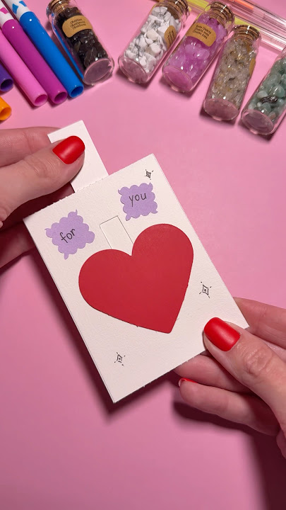 DIY Paper Gift Card | I love you ❤️ #diy