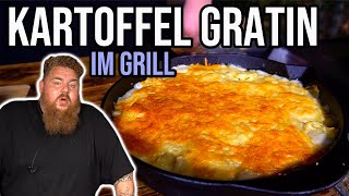 Kartoffel Gratin im Grill / Gusspfanne / Dutch - super Beilage - BBQ & Grillen für jedermann