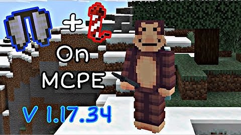 HOW TO FLY THE ELYTRA WITH FIREWORKS ON MINECRAFT PE V.1.17.34