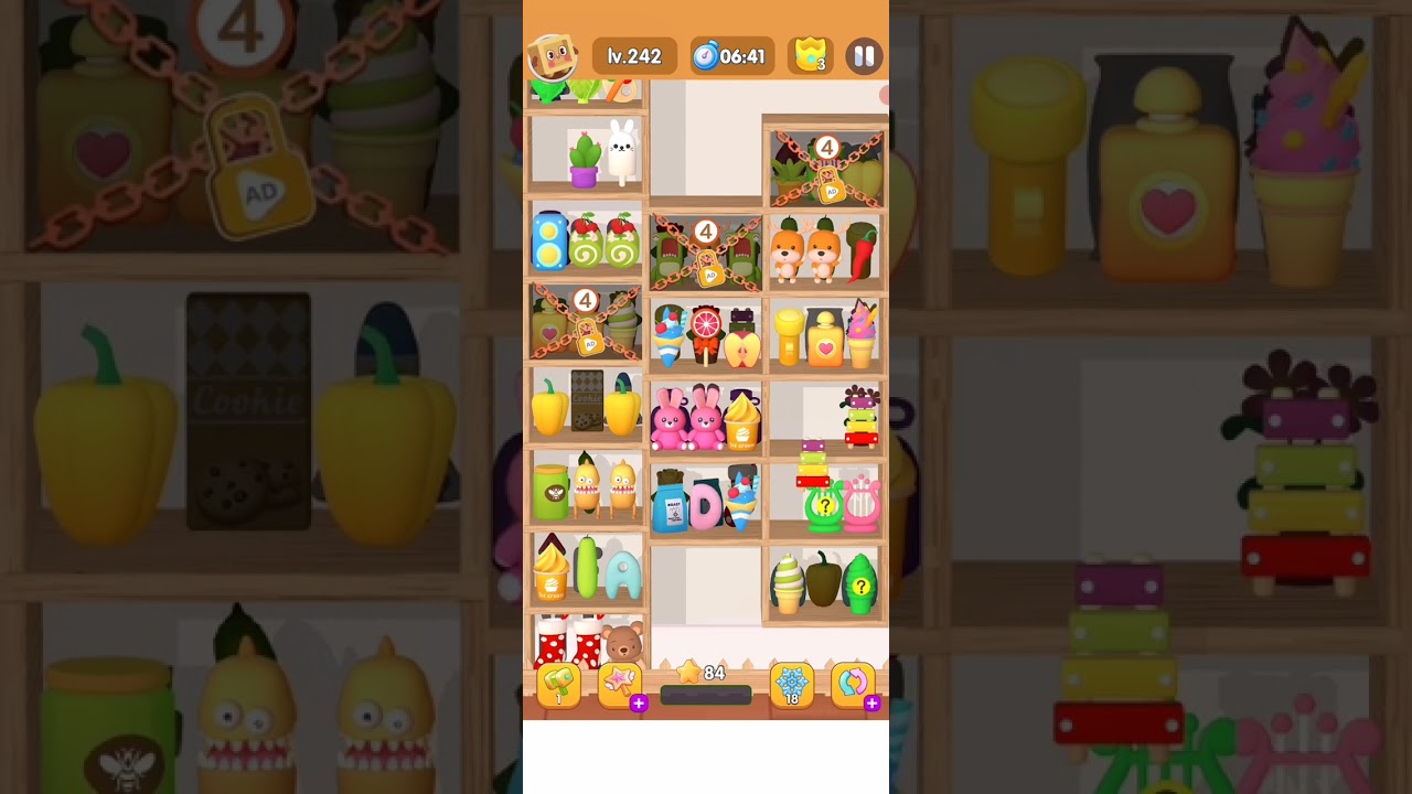 Goods Puzzle Sort Challenge Level 242 Gameplay Updated 