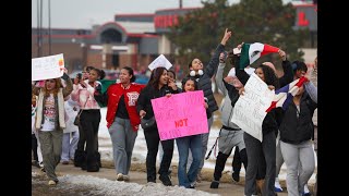 Student Walk Out at Portage High School to protest ICE